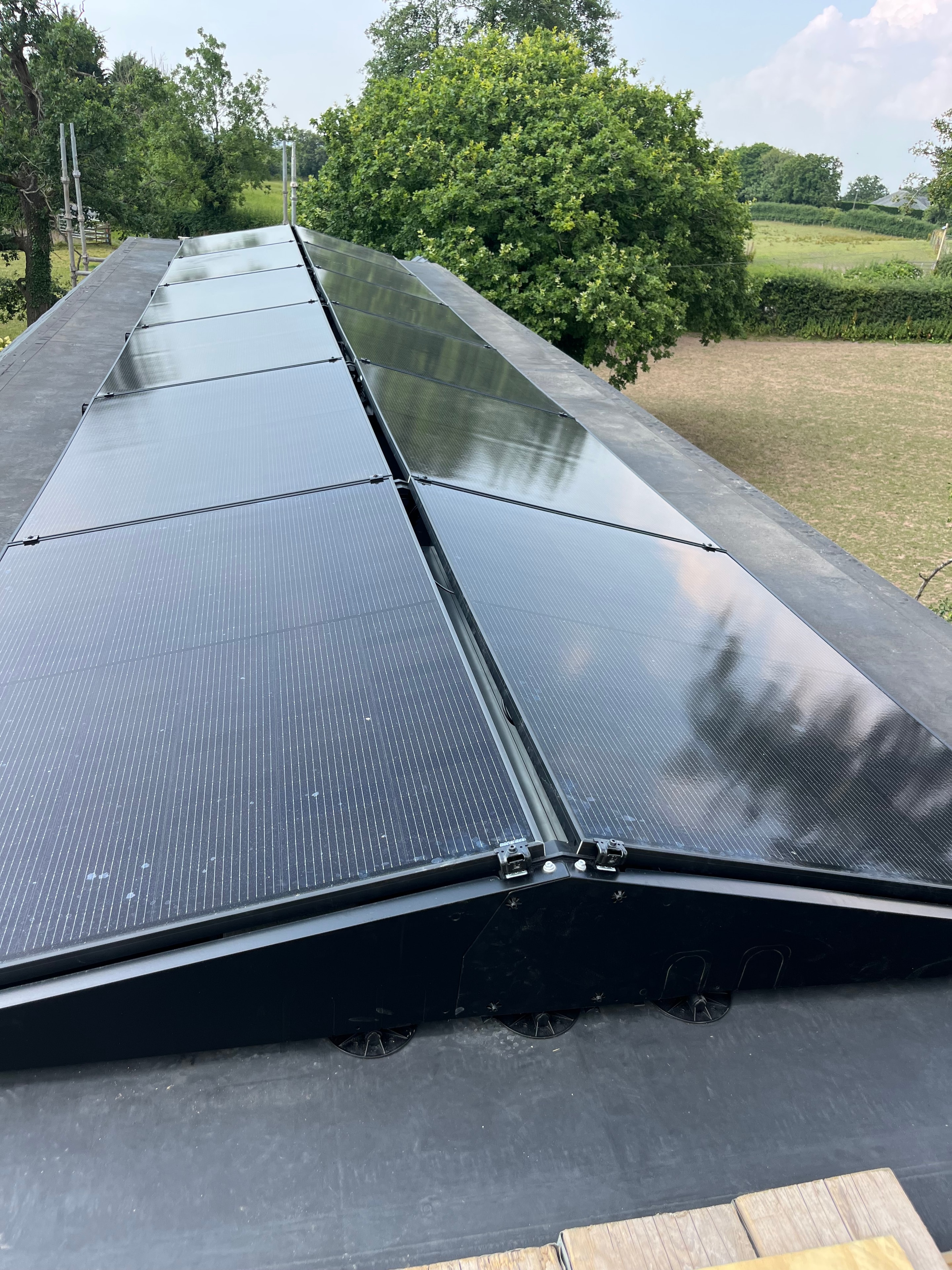 Solar panels on detached house Bristol